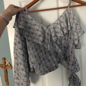 One Shoulder Pineapple Blouse